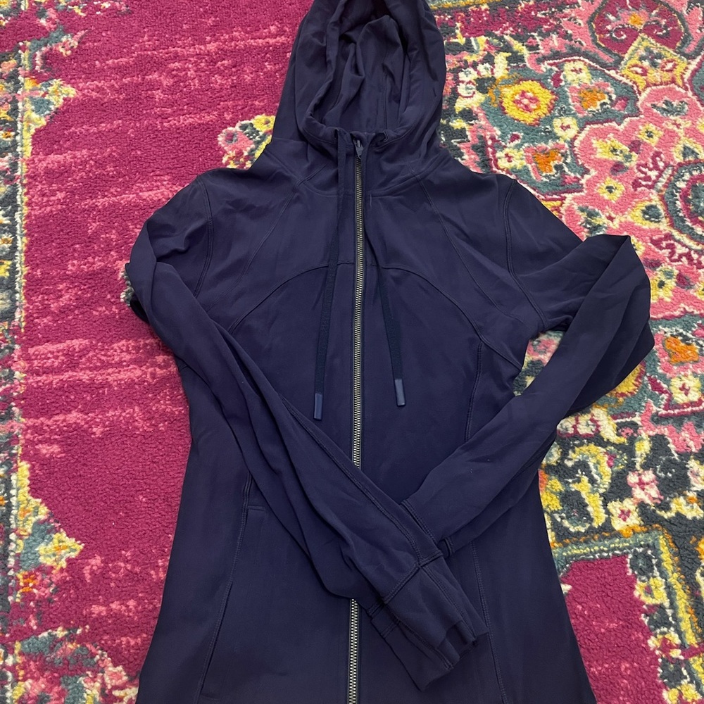 Lululemon Define Hooded- Jacket in Navy Blue